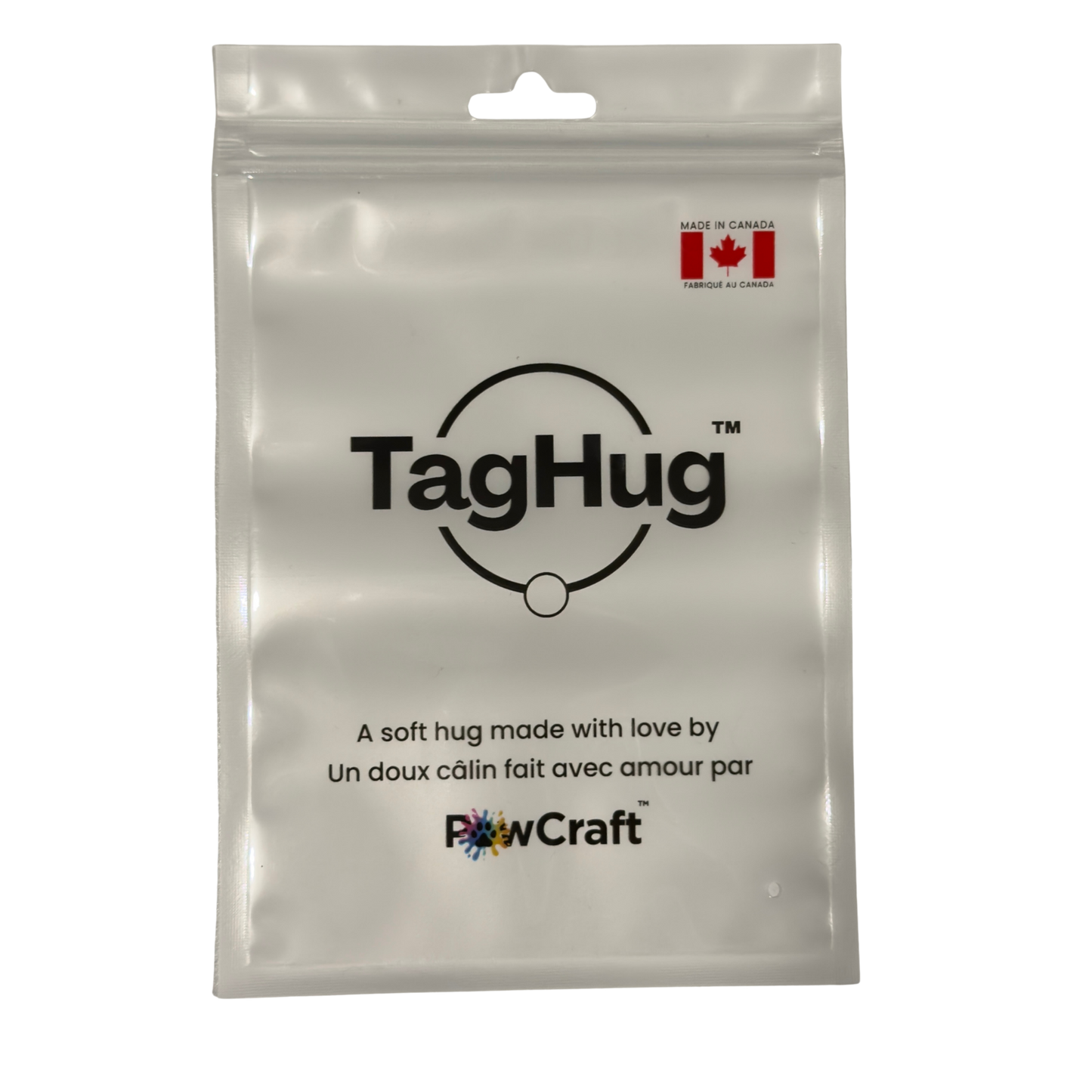TagHug de PawCraft, porte-étiquette d'identification Classic ColorSleeve pour chiens et chats